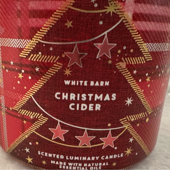 White Barn Christmas Cider 3-Wick Candle (NWT, Unused) - Picture 2 of 8